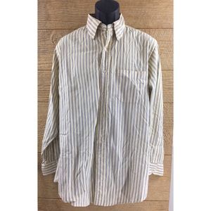 Brooks Brothers Men's Shirt Size 16-3 Yellow Blue